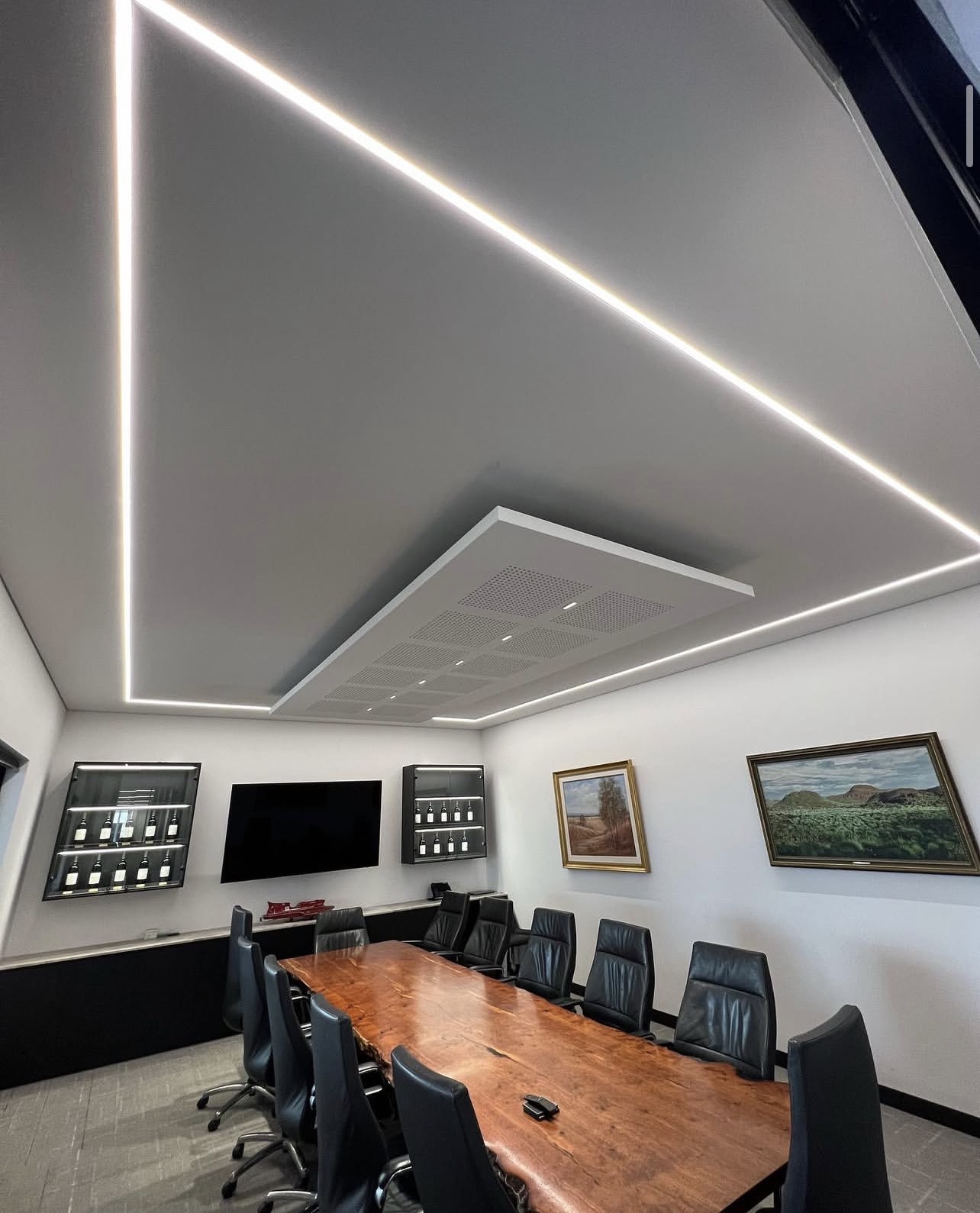 Commercial boardroom LED lighting