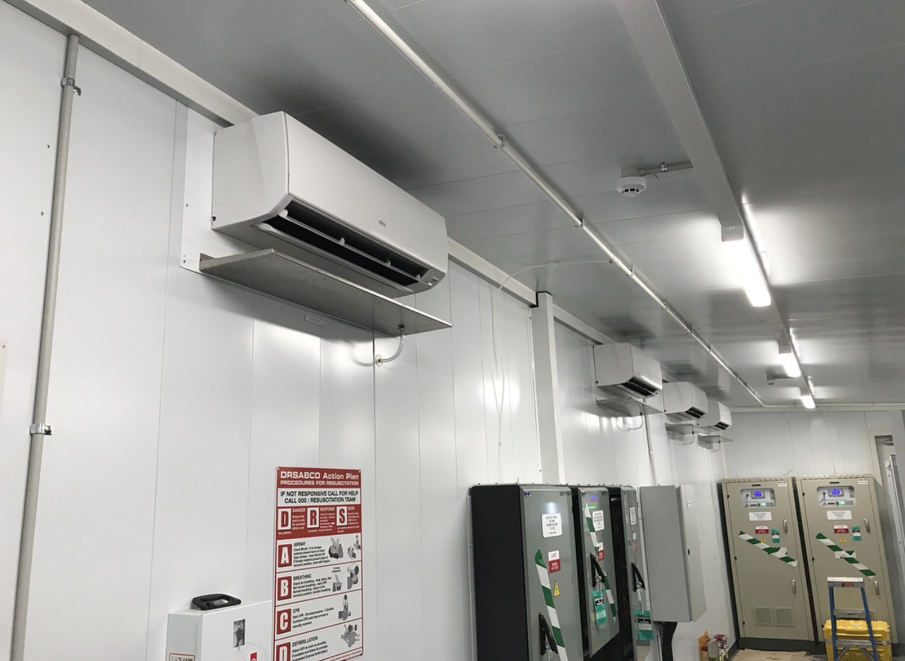 Industrial air conditioning install