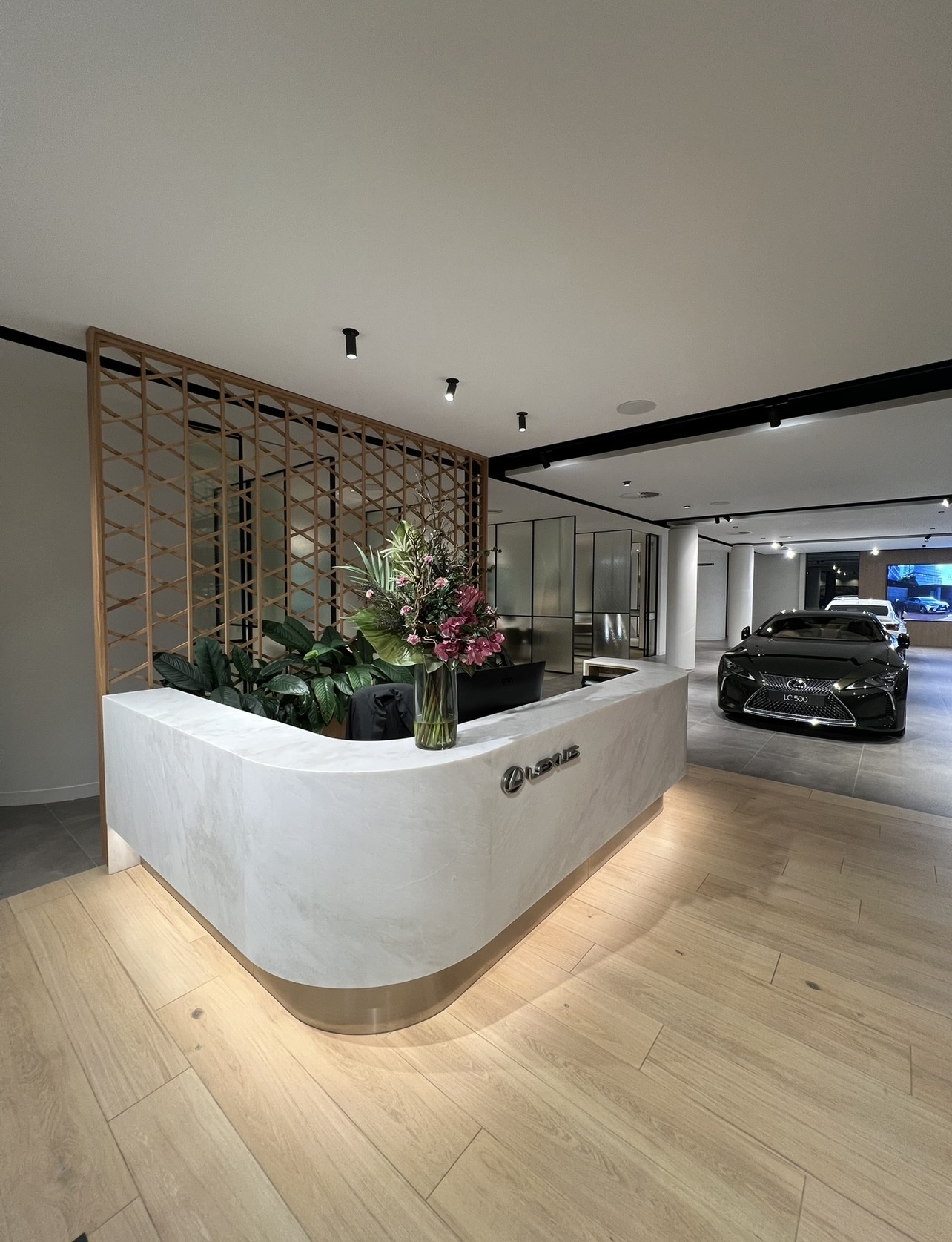 Lexus dealership interior lighting install