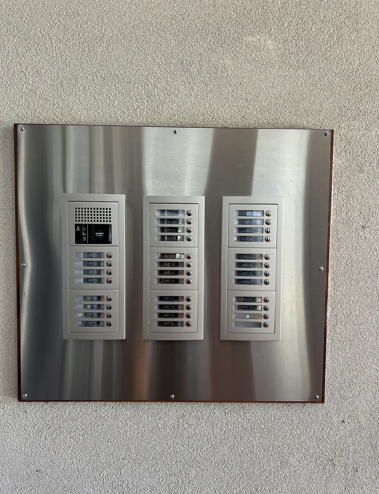 Multi-unit intercom system install